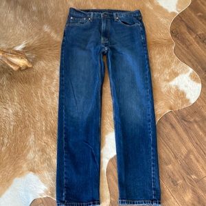 Levi’s 505 Regular Fit Dark Wash Jeans - 33x34